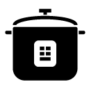 pot and lid glyph Icon
