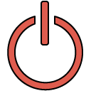 power filled outline icon