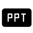 ppt glyph Icon