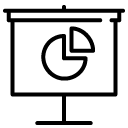 presentation pie chart solid icon