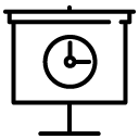 presentation time solid icon
