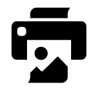 print image glyph Icon