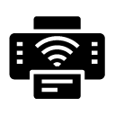 print wireless glyph Icon