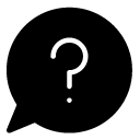 question chat glyph Icon