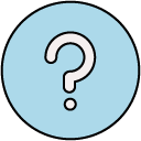 question filled outline icon
