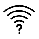 question wifi glyph Icon