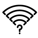 question wifi line Icon