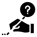 question writing glyph Icon