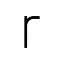 r glyph Icon