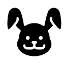 rabbit glyph Icon