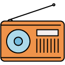 radio filled outline Icon