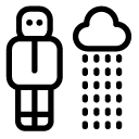 rain man line Icon