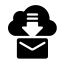 receive cloud glyph Icon