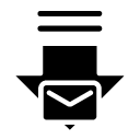 receive mail glyph Icon