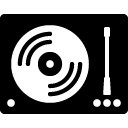 record player filled outline Icon