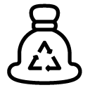 recycle bag line Icon