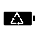 recycle battery 1 glyph Icon