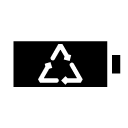 recycle battery 3 glyph Icon