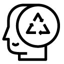 recycle thought line Icon