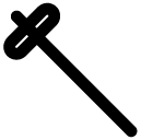 reflex hammer line icon