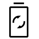 refresh battery line Icon