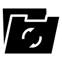 refresh folder glyph Icon copy