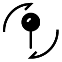 refresh pin glyph Icon