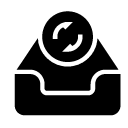 refresh tray glyph Icon