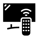 remote control monitor glyph Icon
