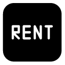 rent glyph Icon