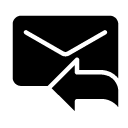 reply mail glyph Icon