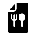 restaurant glyph Icon
