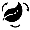 reuse leaf glyph Icon