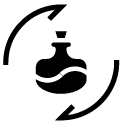 reuse lotion glyph Icon