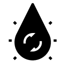 reuse water glyph Icon