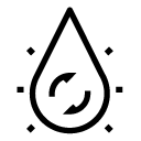reuse water line Icon