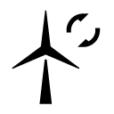 reuse windmill glyph Icon