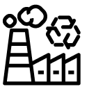 reuseable factory line Icon