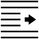 right arrow glyph Icon
