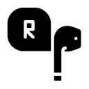 right headphone glyph Icon