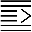 right pointer glyph Icon