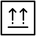 right way up line Icon