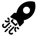 rocket glyph Icon