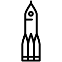 rocket line Icon