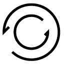 rotate arrows glyph Icon