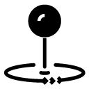 rotate pin glyph Icon