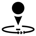 rotate pointer 3 glyph Icon