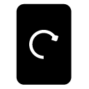rotate portrait glyph Icon