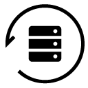 rotate server glyph Icon