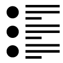 round checklist glyph Icon
